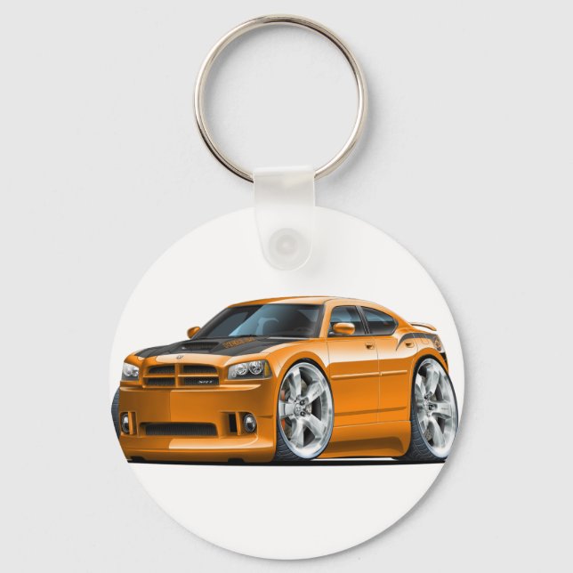Chaveiro Carro Laranja Da Super Bee Do Charger (Frente)