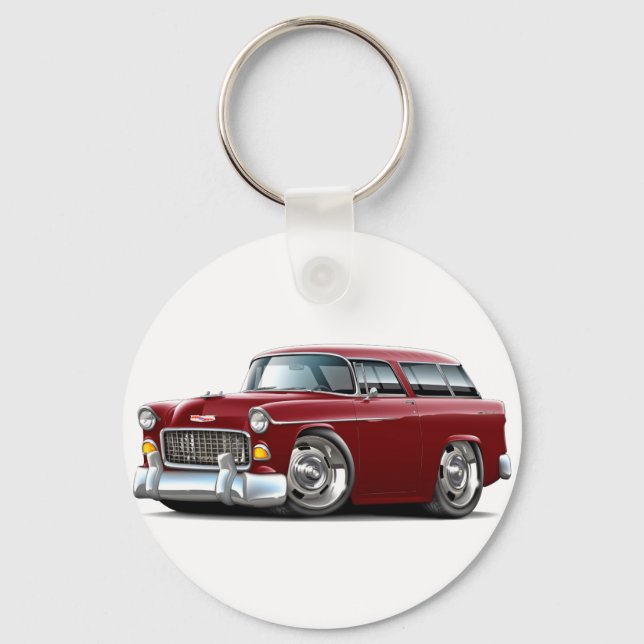 Chaveiro Carro Maroon Chevy Nomad 1955 (Frente)