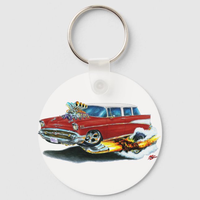 Chaveiro Carro Maroon Chevy Nomad 1957 (Frente)