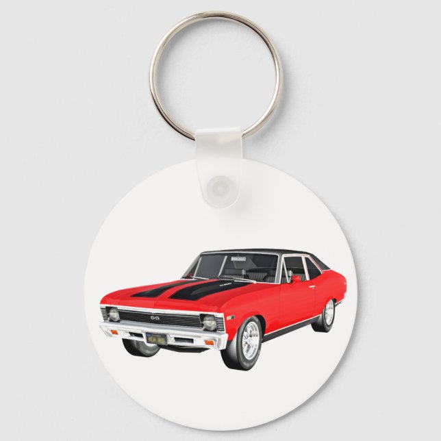 Chaveiro Carro Muscular Vermelho 1968 (Frente)