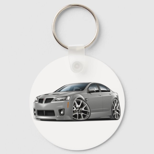 Chaveiro Carro prateado Pontiac G8 GXP (Frente)