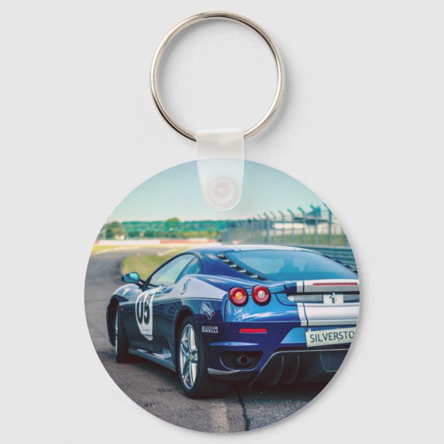 Chaveiro Carro Race Azul (Frente)