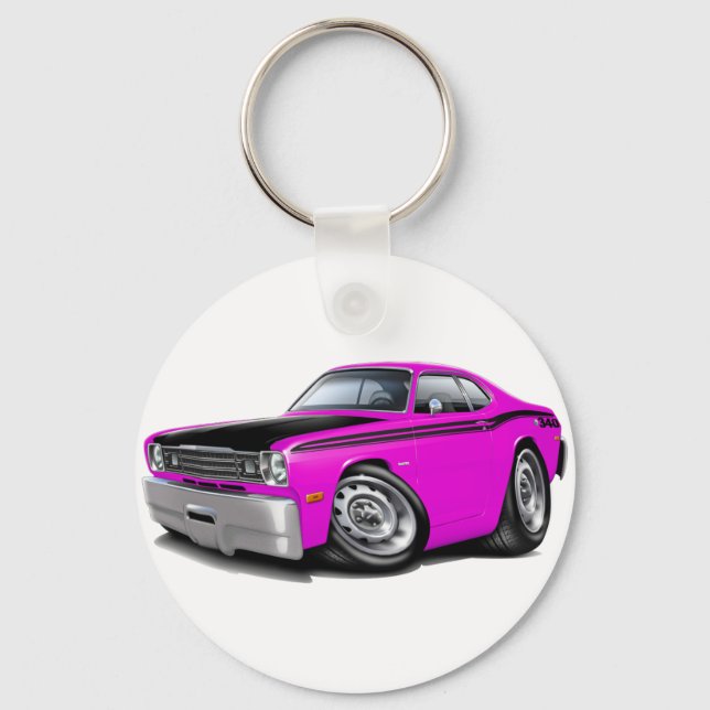 Chaveiro Carro Rosa 1970-74 Duster 340 (Frente)