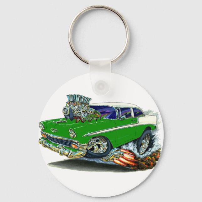 Chaveiro Carro Verde Chevy Belair 1956 (Frente)