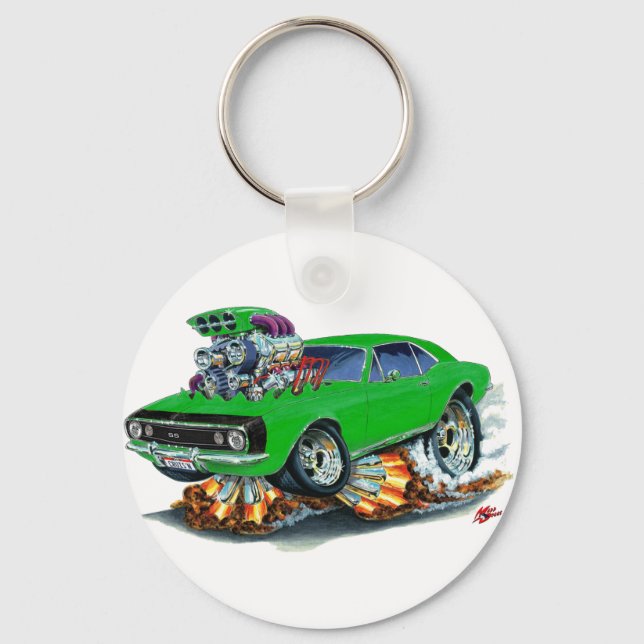 Chaveiro Carro Verde-Preto Camaro SS 1967 (Frente)
