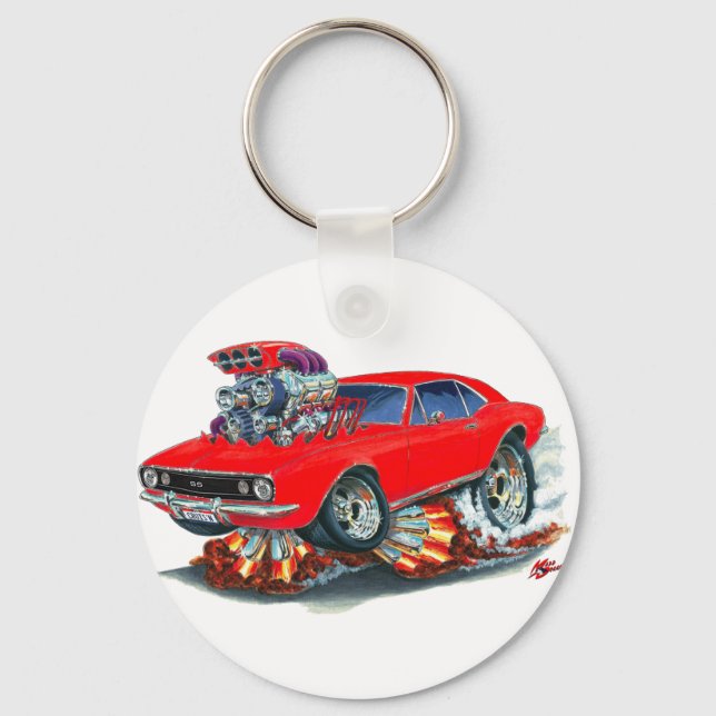Chaveiro Carro Vermelho Camaro SS 1967 (Frente)