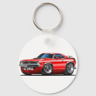 Chaveiro Carro Vermelho Plymouth Cuda 1970