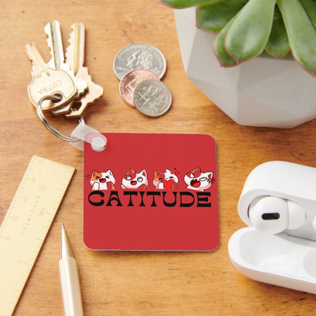 Chaveiro Carry Your Cat – Cute Cat Keychain 🐾💖 (Mesa)