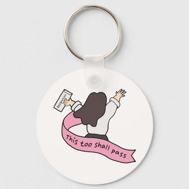 Chaveiro carta de demissão, presente de demissão, adeus (Frente)