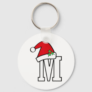 Chaveiro Carta de Papai Noel M Monograma de Natal Fofo Pres