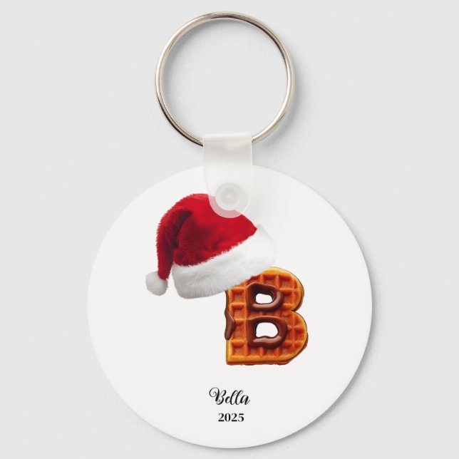 Chaveiro Carta Personalizada de Natal Nome (Frente)