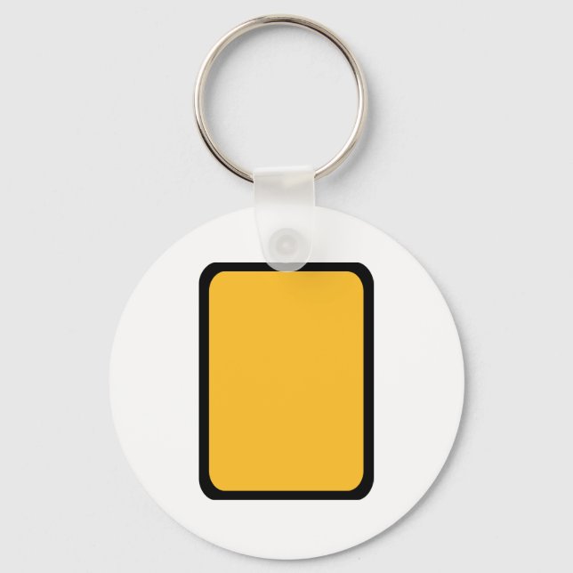 Chaveiro Cartão amarelo referencial (Frente)