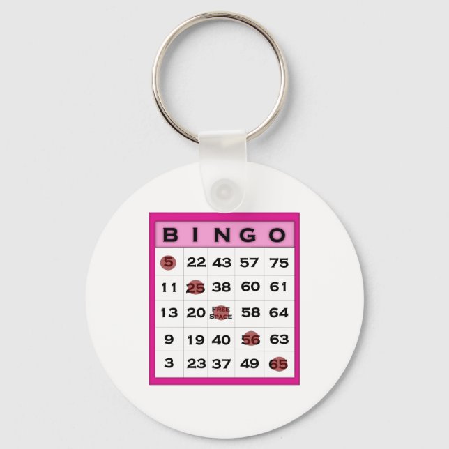 Chaveiro cartão de bingo (Frente)