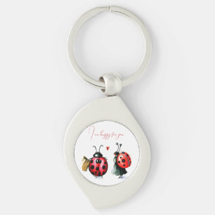 Chaveiro Cartão de Dia de os namorados Ladybug