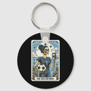 Chaveiro Cartão de Tarô de Mãe de Futebol Vintage Halloween