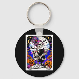 Chaveiro Cartão de Tarot da Mamãe Assustadora Dia das Bruxa