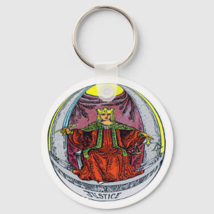 Chaveiro Cartão de Tarot de justiça
