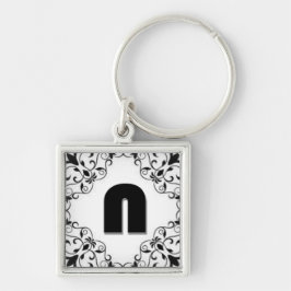 Chaveiro Cartas de Amor "N" 