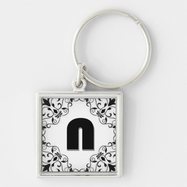 Chaveiro Cartas de Amor "N"  (Frente)