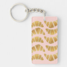 Cartas de Baralho: Croissant Rosa Aquarela