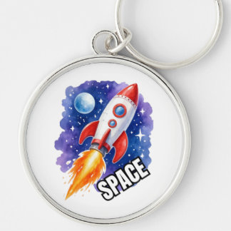 Chaveiro Cartaz de Aventura Espacial | Aventura Espera Entr