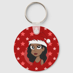 Chaveiro Cartografia da menina de Natal
