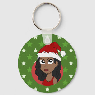 Chaveiro Cartografia da menina de Natal