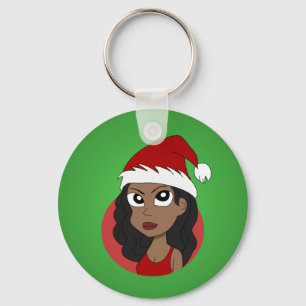 Chaveiro Cartografia da menina de Natal