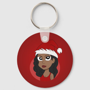 Chaveiro Cartografia da menina de Natal