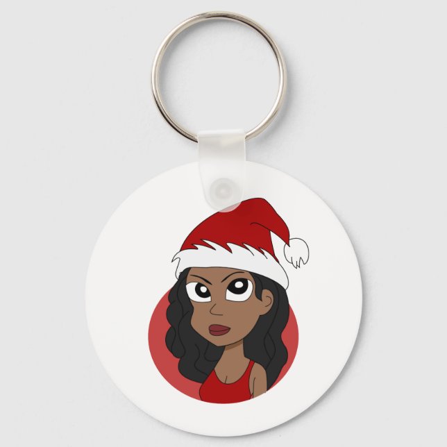 Chaveiro Cartografia da menina de Natal (Frente)