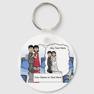 Chaveiro Cartografia de aniversário: PrintedPerfection.com