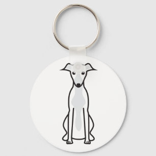 Chaveiro Cartografia de Cachorro de Whippet