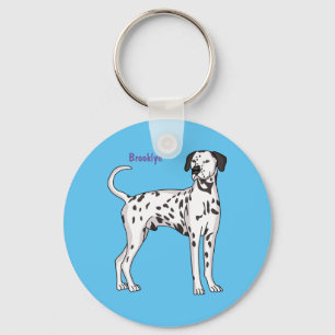 Chaveiro Cartografia de cão Dalmaciano