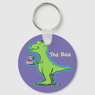 Chaveiro Cartografia de dinossauros T rex engraçado