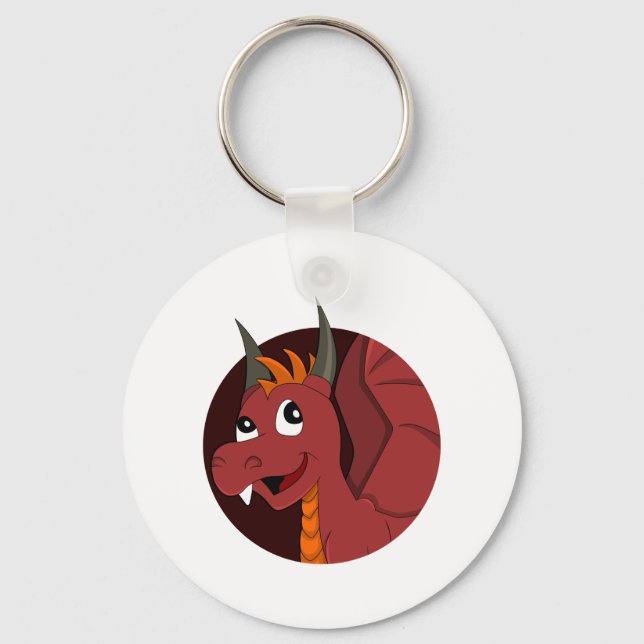 Chaveiro Cartografia do dragão vermelho (Frente)