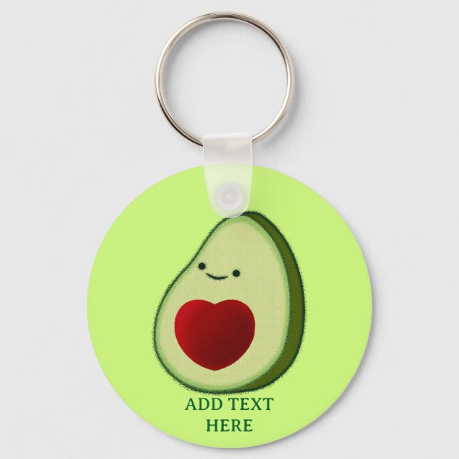 Chaveiro Cartoon Avocado Lover Cute (Frente)