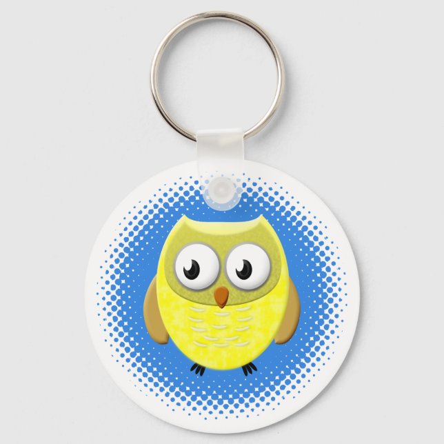 Chaveiro Cartoon Baby Owl (Frente)