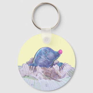 Chaveiro Cartoon Bonito Mole e Molehill