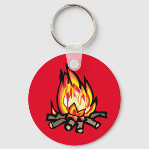 Chaveiro Cartoon Campfire burn laranjas amareladas Keyc