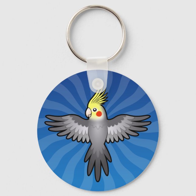 Chaveiro Cartoon Cockatiel (Frente)