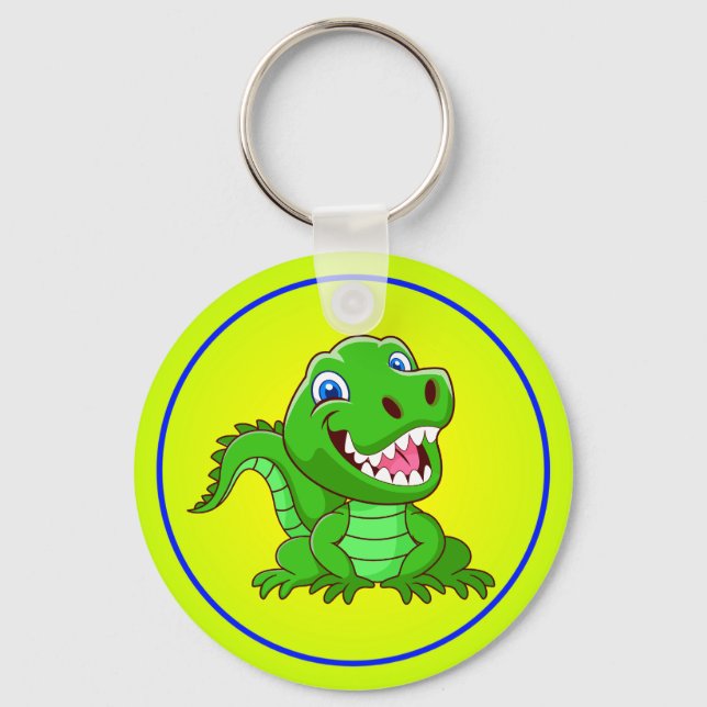 Chaveiro Cartoon Crocodilo Sorridente-64836 (Frente)