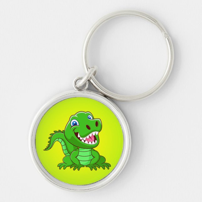 Chaveiro Cartoon Crocodilo Sorridente-64836 (Frente)