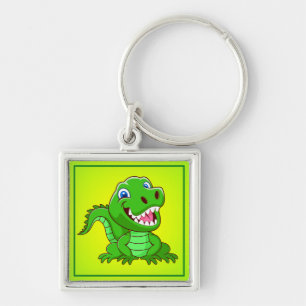 Chaveiro Cartoon Crocodilo Sorridente-64836