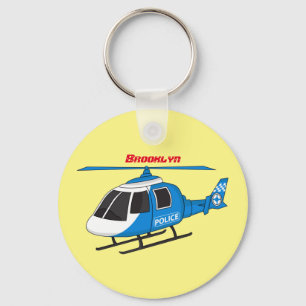 Chaveiro Cartoon de helicóptero do Departamento de Polícia