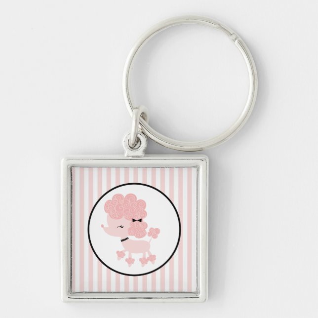 Chaveiro Cartoon French Poodle (Frente)