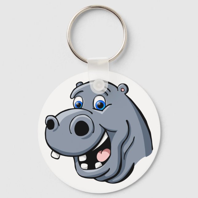 Chaveiro Cartoon Hippo (Frente)