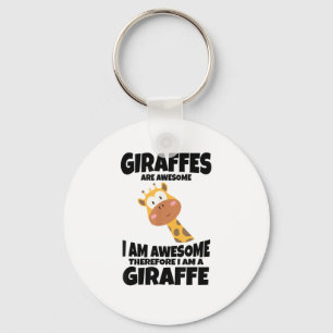 Chaveiro Cartoon incrível Eu sou uma Camisa Girafa para Gir