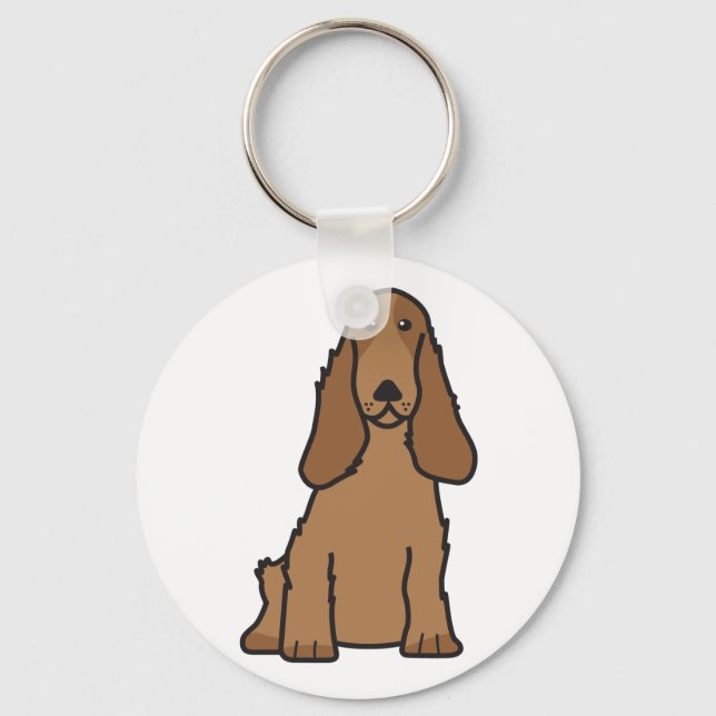 Chaveiro Cartoon Inglês Cocker Spaniel Dog (Frente)
