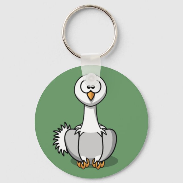 Chaveiro Cartoon Ostrich (Frente)