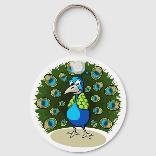 Chaveiro Cartoon Peacock (Frente)
